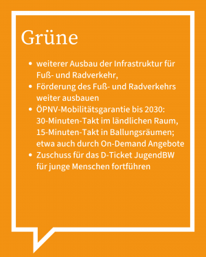 Auf dem Bild ist in Stichpunkten die Antwort der Grünen zu sehen