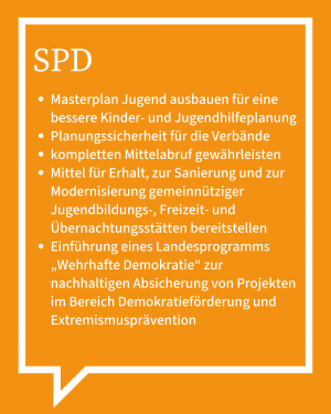 Auf dem Bild ist in Stichpunkten die Antwort der SPD zu sehen