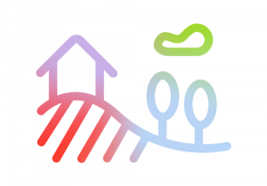 Zeigt eine ländliche Landschaft