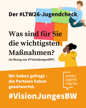 Illustration einer jungen Frau, die sich interessiert verschiedene bunte Papiere anschaut