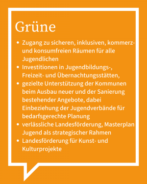 Auf dem Bild ist in Stichpunkten die Antwort der Grünen zu sehen